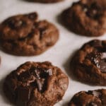 Super gooey double chocolate collagen cookies